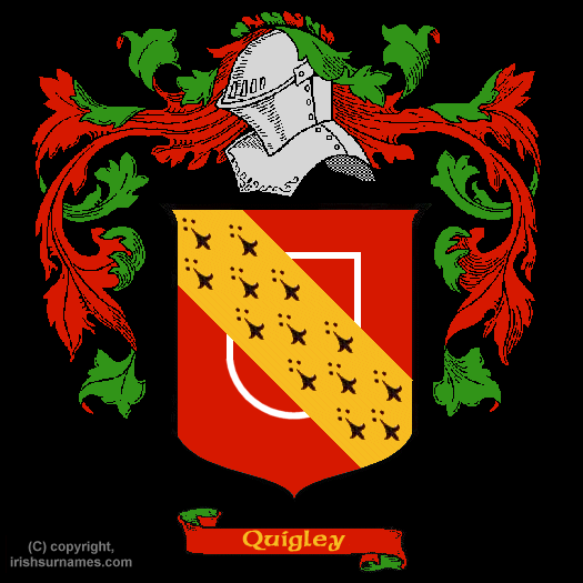 Quigley Coat of Arms, Family Crest - Click here to view