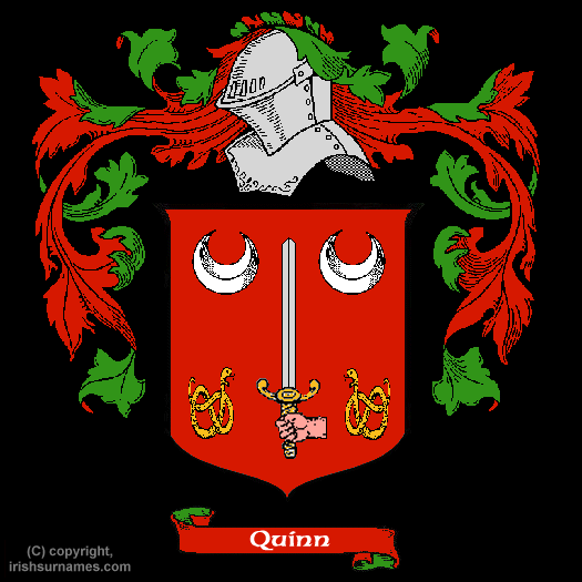 Quinn(Clare) Coat of Arms, Family Crest - Click here to view