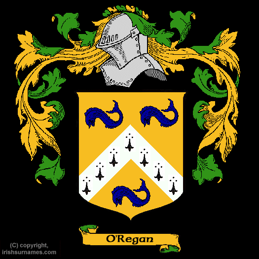 Oregan Coat of Arms, Family Crest - Click here to view