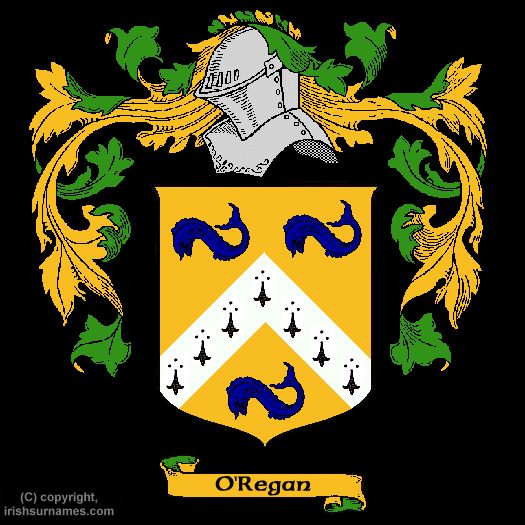 O'Regan Coat of Arms, Family Crest - Click here to view