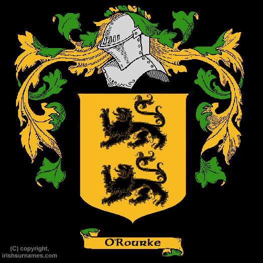 O'Rourke Coat of Arms, Family Crest - Click here to view