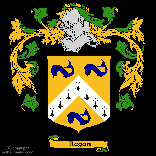 Regan Family Crest, Click Here to get Bargain Regan Coat of Arms Gifts