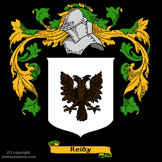 Reidy Coat of Arms, Family Crest - Click here to view
