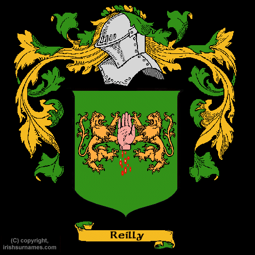 Reilly Family Crest, Click Here to get Bargain Reilly Coat of Arms Gifts