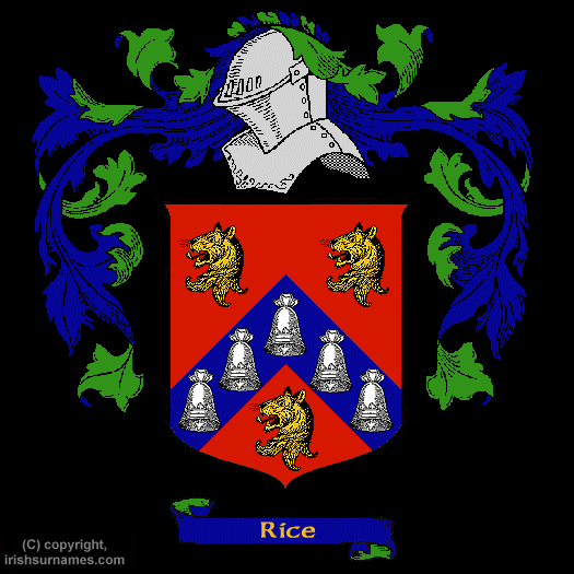 Rice Family Crest, Click Here to get Bargain Rice Coat of Arms Gifts