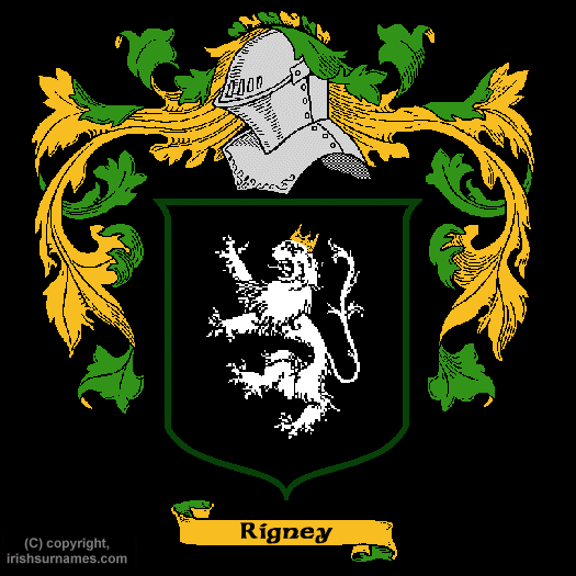 Rigney Coat of Arms, Family Crest - Click here to view