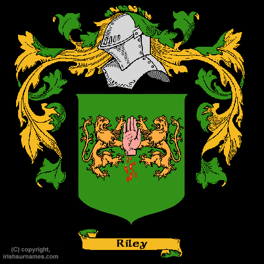 Riley Family Crest, Click Here to get Bargain Riley Coat of Arms Gifts