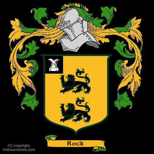 Rock Coat of Arms, Family Crest - Click here to view
