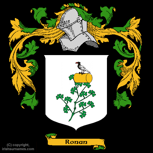 Ronan Coat of Arms, Family Crest - Click here to view