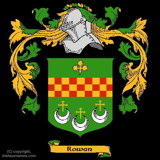Rowan Coat of Arms, Family Crest - Click here to view