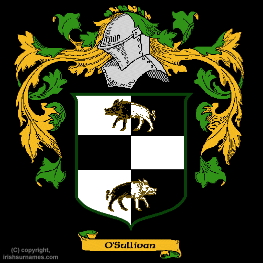 Osullivan-beare Coat of Arms, Family Crest - Click here to view