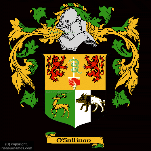 Osullivan-mor Coat of Arms, Family Crest - Click here to view