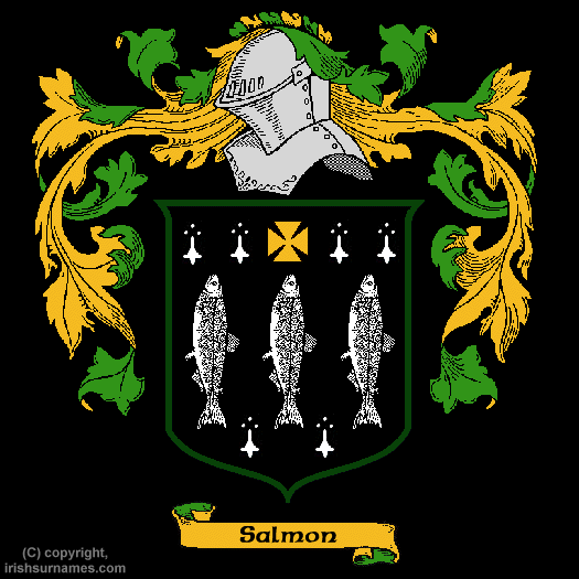 Salmon Coat of Arms, Family Crest - Click here to view