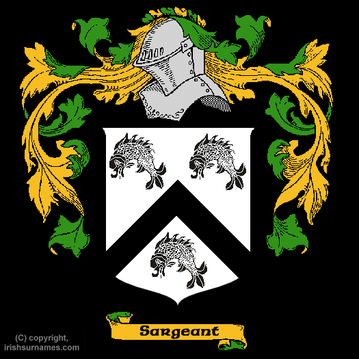 Sargeant Coat of Arms, Family Crest - Click here to view