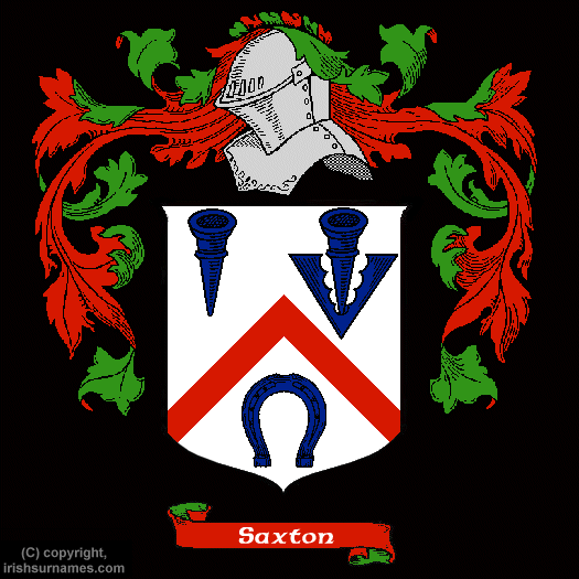 Saxton Coat of Arms, Family Crest - Click here to view