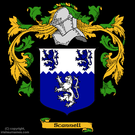 Scannell Family Crest, Click Here to get Bargain Scannell Coat of Arms Gifts