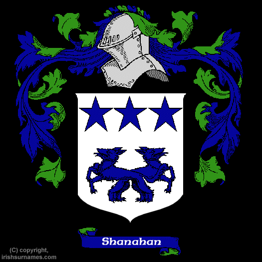 Shanahan Coat of Arms, Family Crest - Click here to view