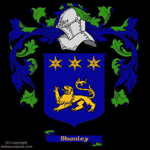 Shanley Coat of Arms, Family Crest - Click here to view