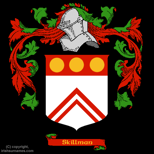 Skillman Coat of Arms, Family Crest - Click here to view