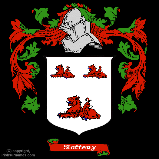 Slattery Coat of Arms, Family Crest - Click here to view