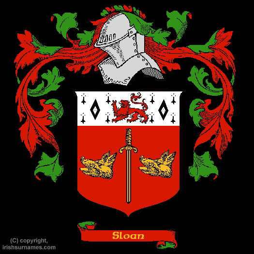Sloan Family Crest, Click Here to get Bargain Sloan Coat of Arms Gifts