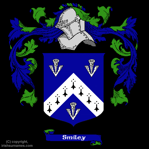 Smiley Family Crest, Click Here to get Bargain Smiley Coat of Arms Gifts