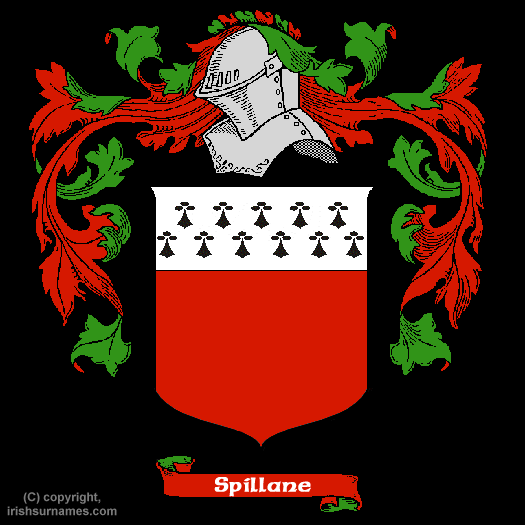 Spillane Coat of Arms, Family Crest - Click here to view