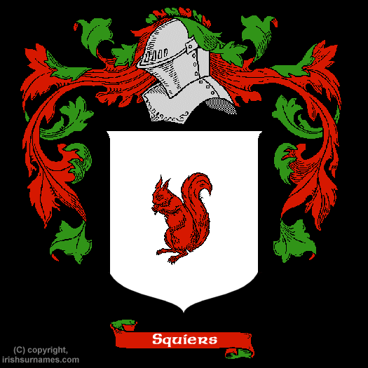 Squiers Coat of Arms, Family Crest - Click here to view
