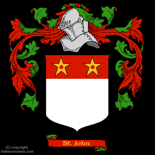 St.john Coat of Arms, Family Crest - Click here to view
