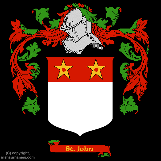 St.John Coat of Arms, Family Crest - Click here to view