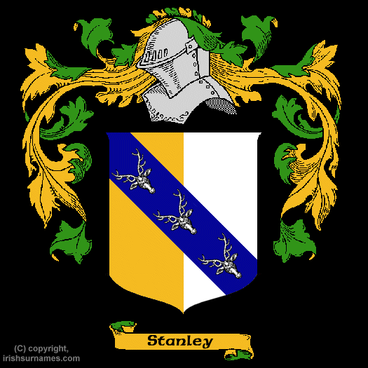 Stanley Coat of Arms, Family Crest - Click here to view