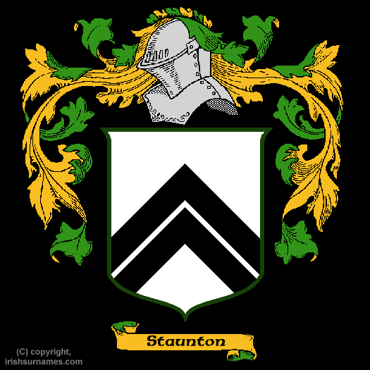 Staunton Coat of Arms, Family Crest - Click here to view