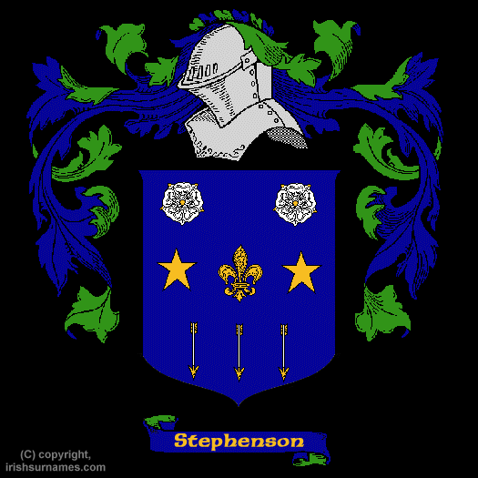 Stephenson Coat of Arms, Family Crest - Click here to view