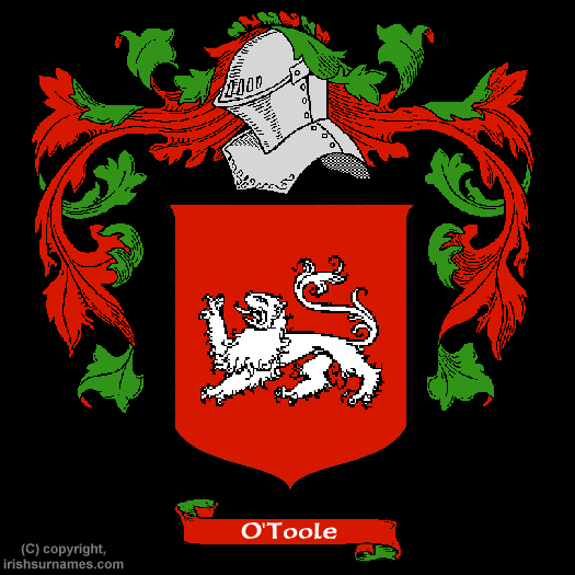 Otoole Coat of Arms, Family Crest - Click here to view