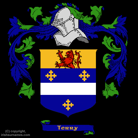 Terry Family Crest, Click Here to get Bargain Terry Coat of Arms Gifts