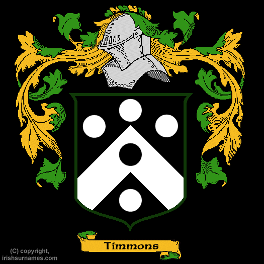 Timmons Coat of Arms, Family Crest - Click here to view
