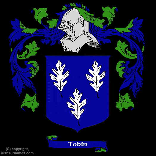 Tobin Coat of Arms, Family Crest - Click here to view