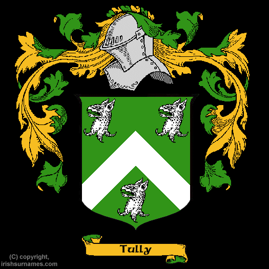 Tully Family Crest, Click Here to get Bargain Tully Coat of Arms Gifts