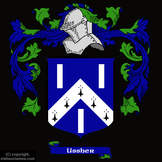 Ussher Coat of Arms, Family Crest - Click here to view