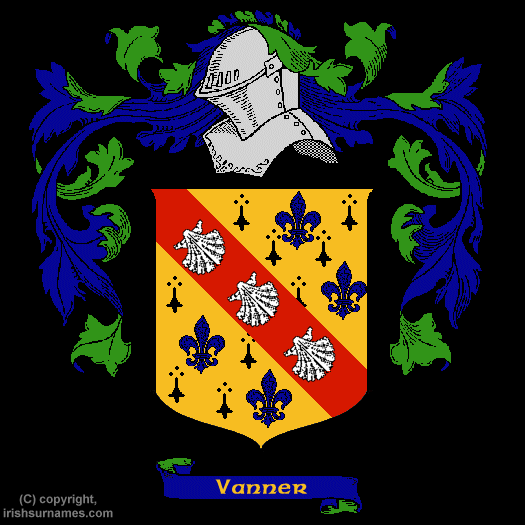 Vanner Family Crest, Click Here to get Bargain Vanner Coat of Arms Gifts