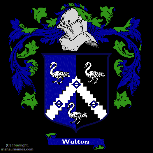 Walton Coat of Arms, Family Crest - Click here to view