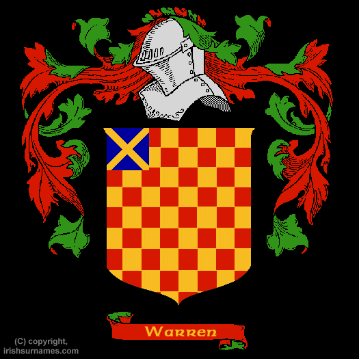 Warren Coat of Arms, Family Crest - Click here to view