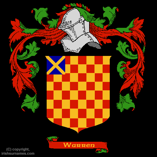 Warren Family Crest, Click Here to get Bargain Warren Coat of Arms Gifts