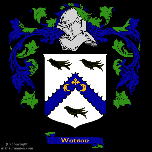 Watson Family Crest, Click Here to get Bargain Watson Coat of Arms Gifts