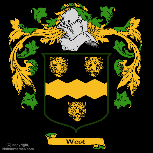 West / Coat of Arms, Family Crest - Click here to view