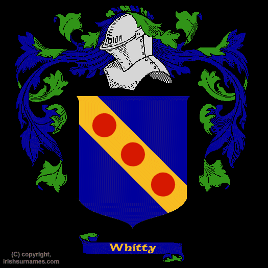 Whitty Family Crest, Click Here to get Bargain Whitty Coat of Arms Gifts