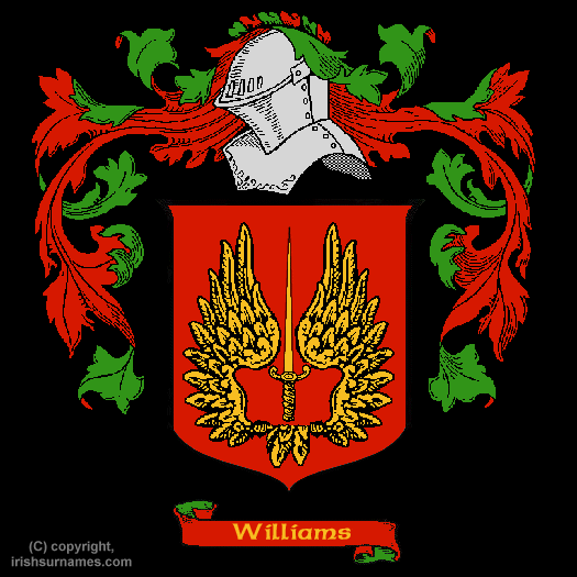 Williams Family Crest, Click Here to get Bargain Williams Coat of Arms Gifts