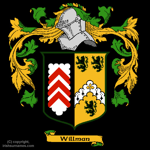 Willman Coat of Arms, Family Crest - Click here to view