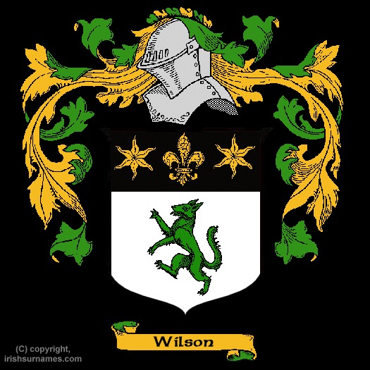 Wilson Coat of Arms, Family Crest - Click here to view