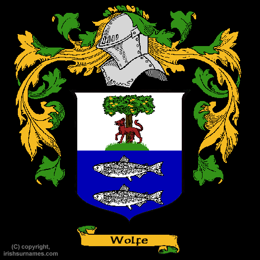 Wolfe Coat of Arms, Family Crest - Click here to view